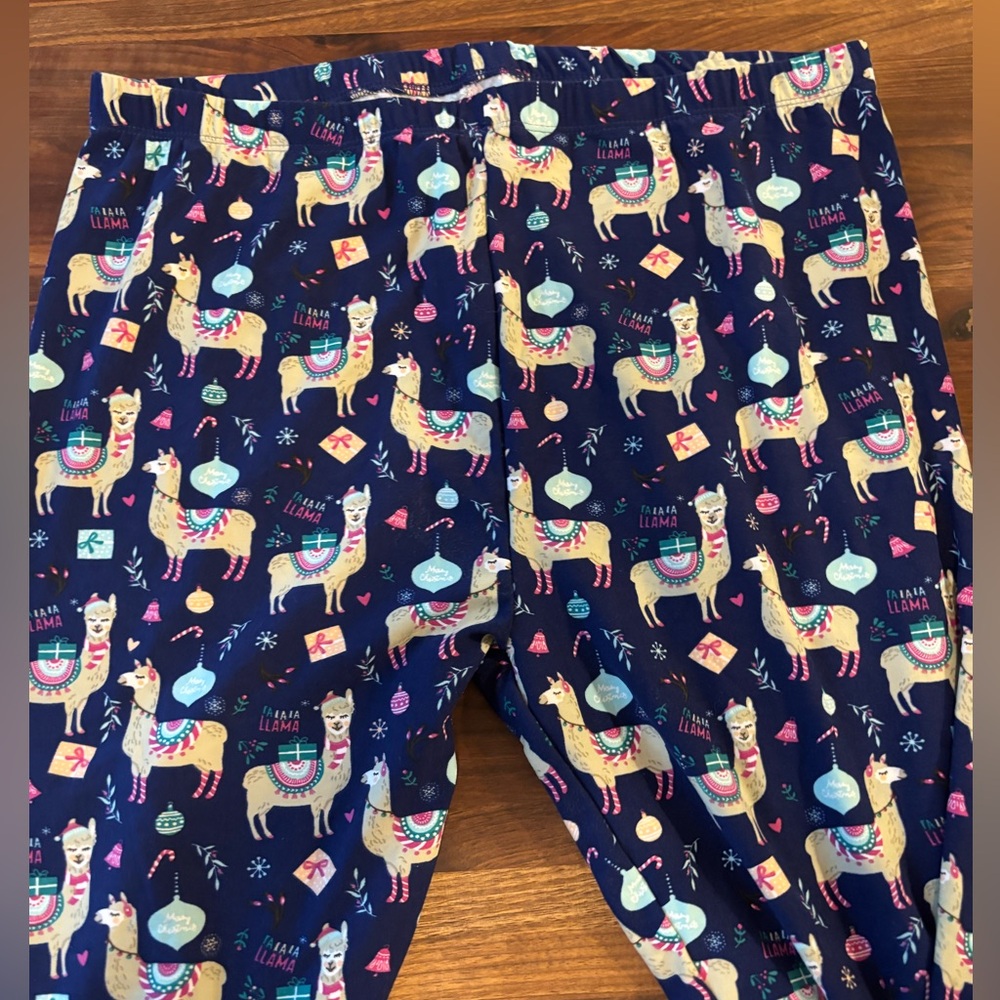 SUPER SOFT LLAMA CHRISTMAS LEGGINGS